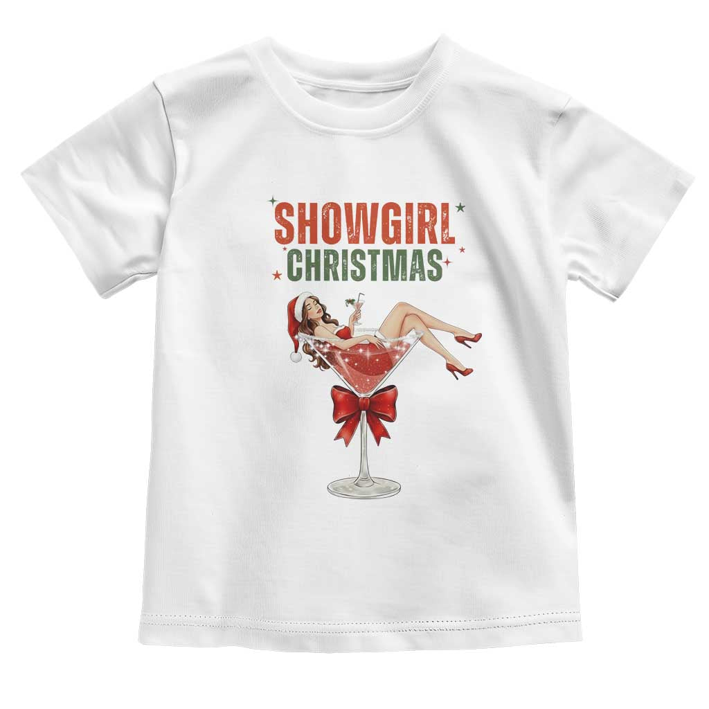 Santa Girls Christmas Toddler T Shirt TS14 White Print Your Wear