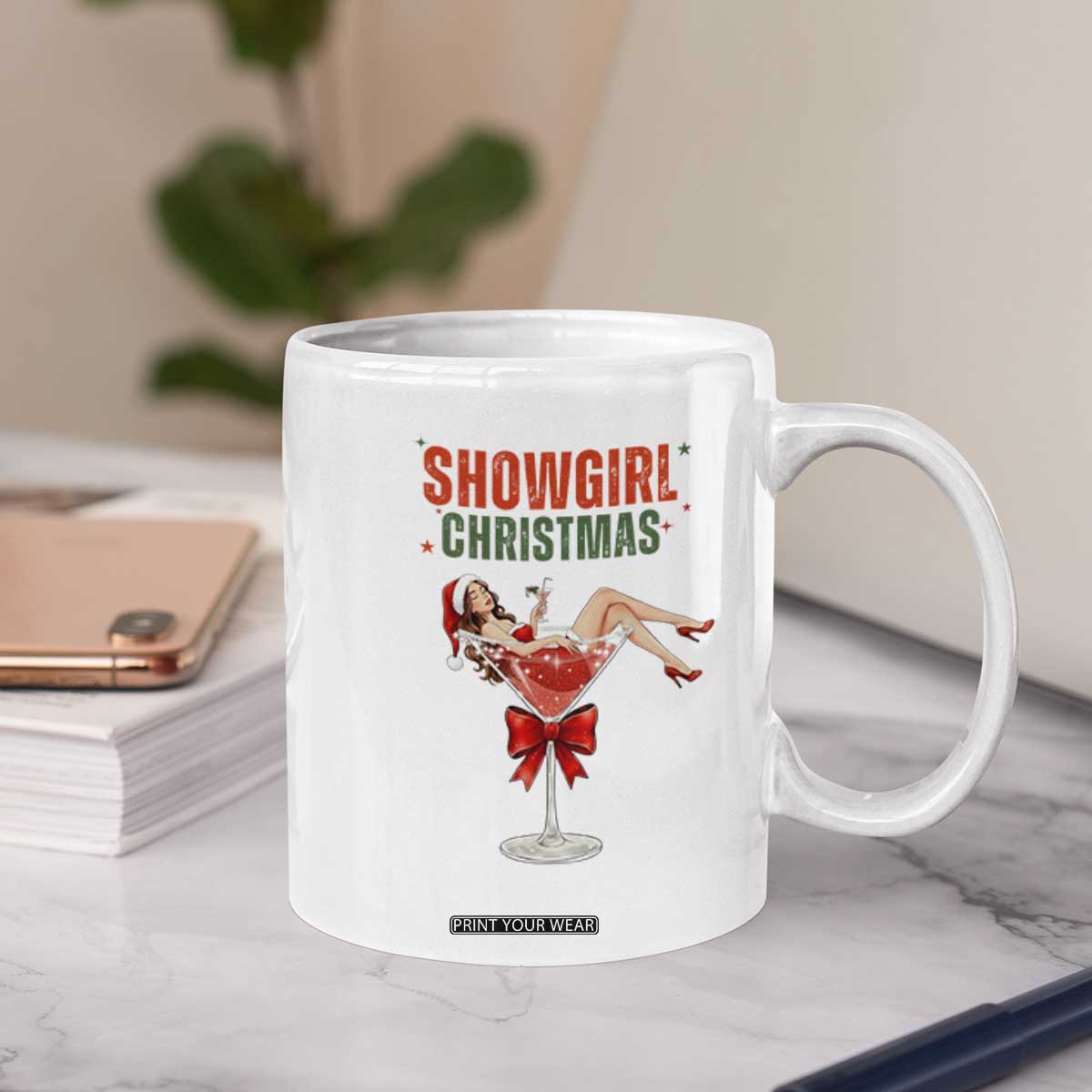 Santa Girls Christmas Coffee Mug TS14 Print Your Wear