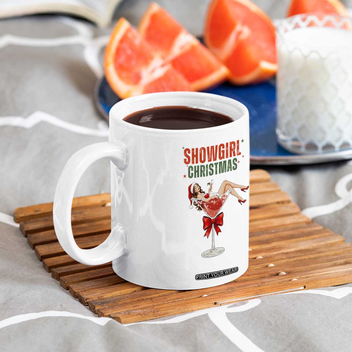 Santa Girls Christmas Coffee Mug TS14 Print Your Wear