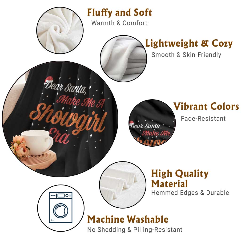 Santa Girls Christmas Throw Blanket Funny Trendy Quote TS14 Print Your Wear