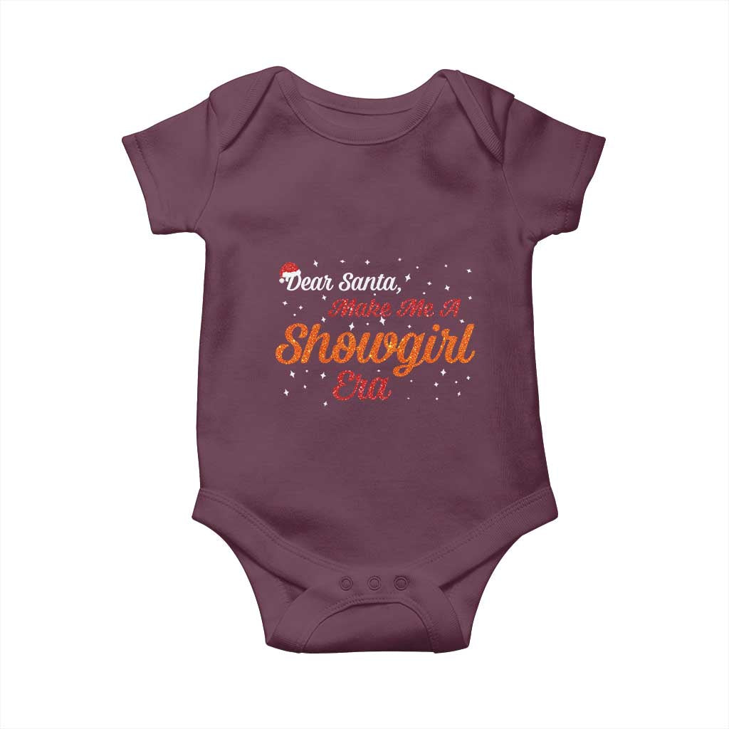 Santa Girls Christmas Baby Onesie Funny Trendy Quote TS14 Maroon Print Your Wear