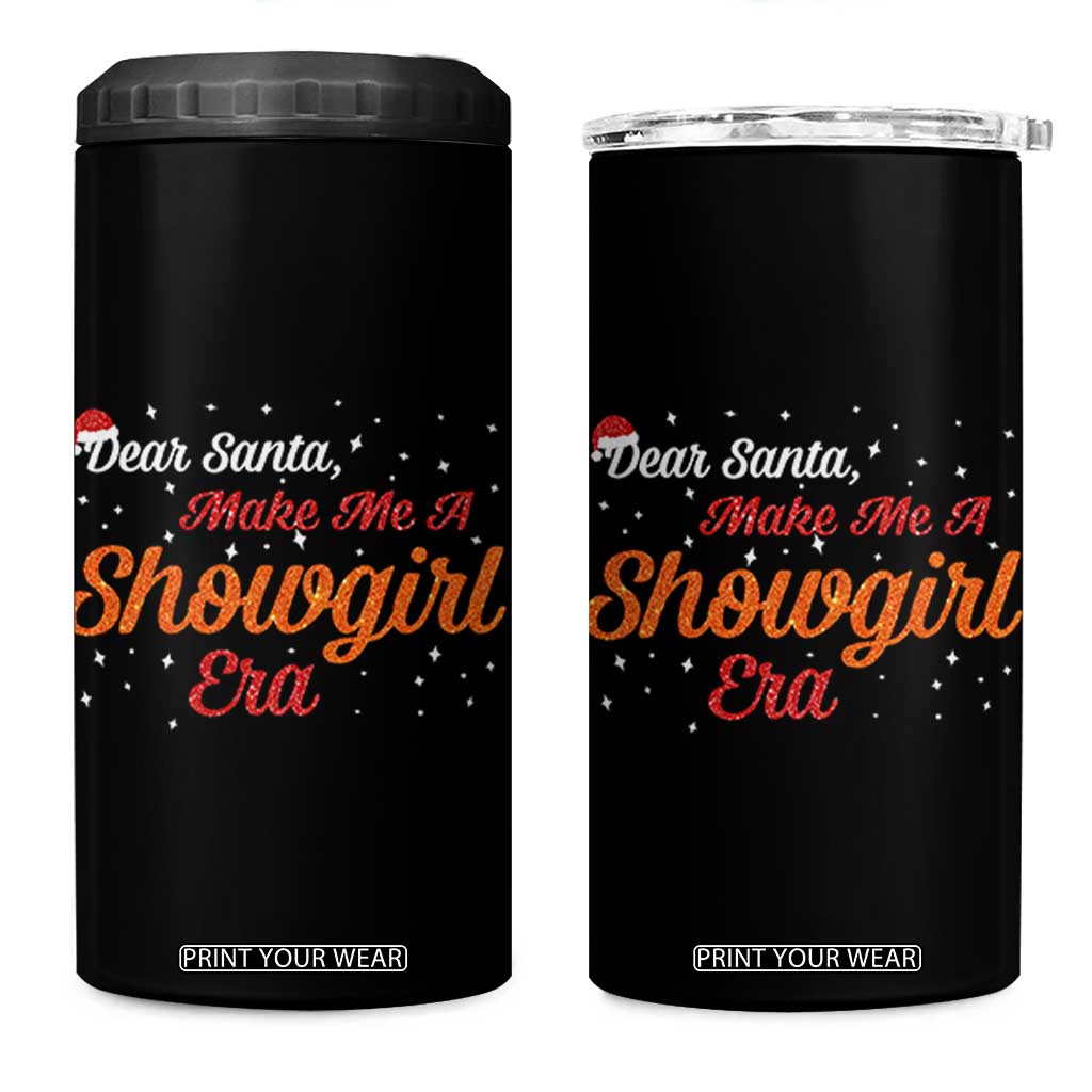 Santa Girls Christmas 4 in 1 Can Cooler Tumbler Funny Trendy Quote TS14 One Size: 16 oz Black Print Your Wear