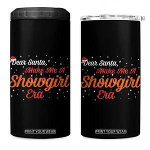 Santa Girls Christmas 4 in 1 Can Cooler Tumbler Funny Trendy Quote TS14 One Size: 16 oz Black Print Your Wear