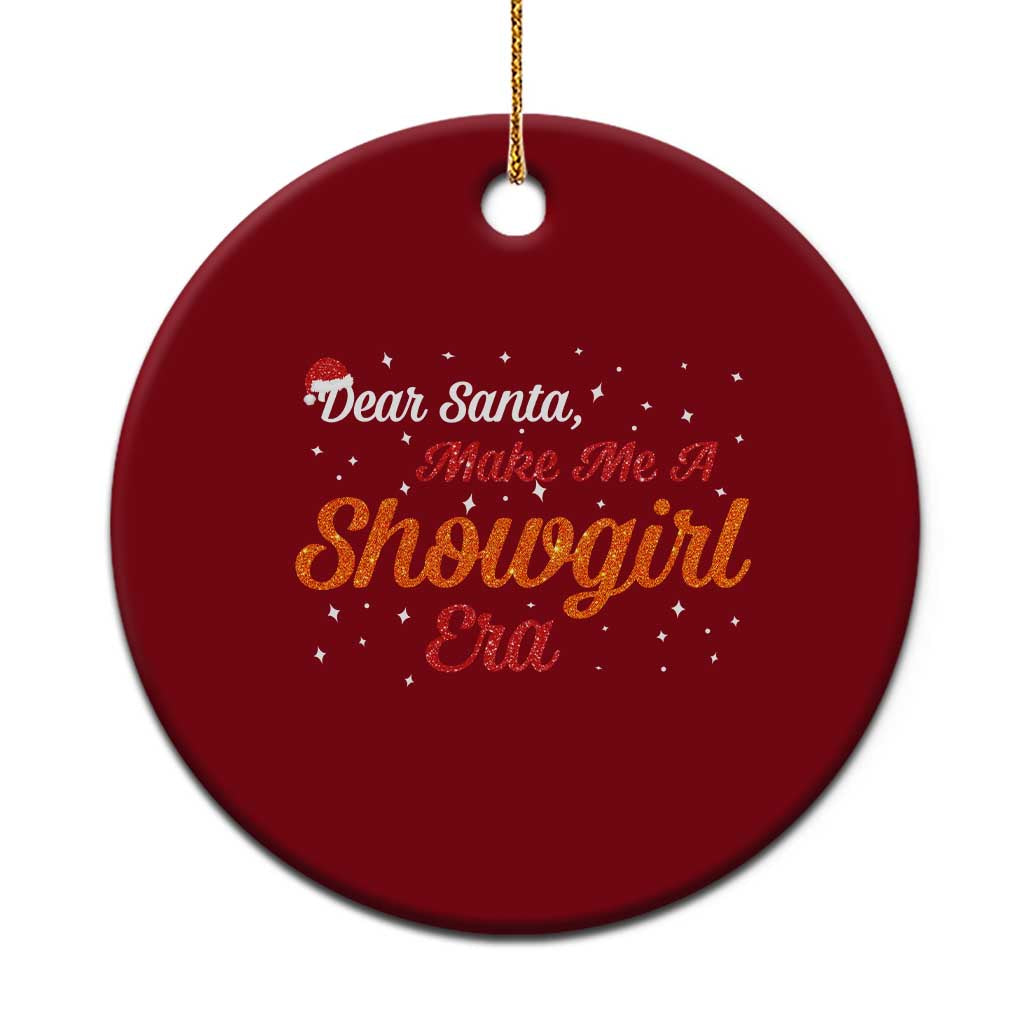 Santa Girls Christmas Ceramic Ornament Funny Trendy Quote TS14 1pc Red Print Your Wear