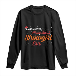 Santa Girls Christmas Long Sleeve Shirt Funny Trendy Quote TS14 Black Print Your Wear