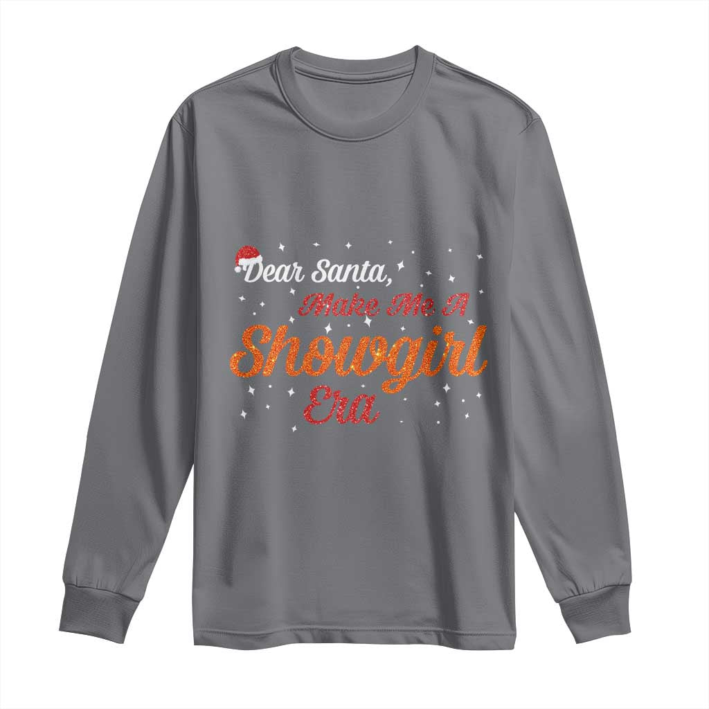 Santa Girls Christmas Long Sleeve Shirt Funny Trendy Quote TS14 Charcoal Print Your Wear