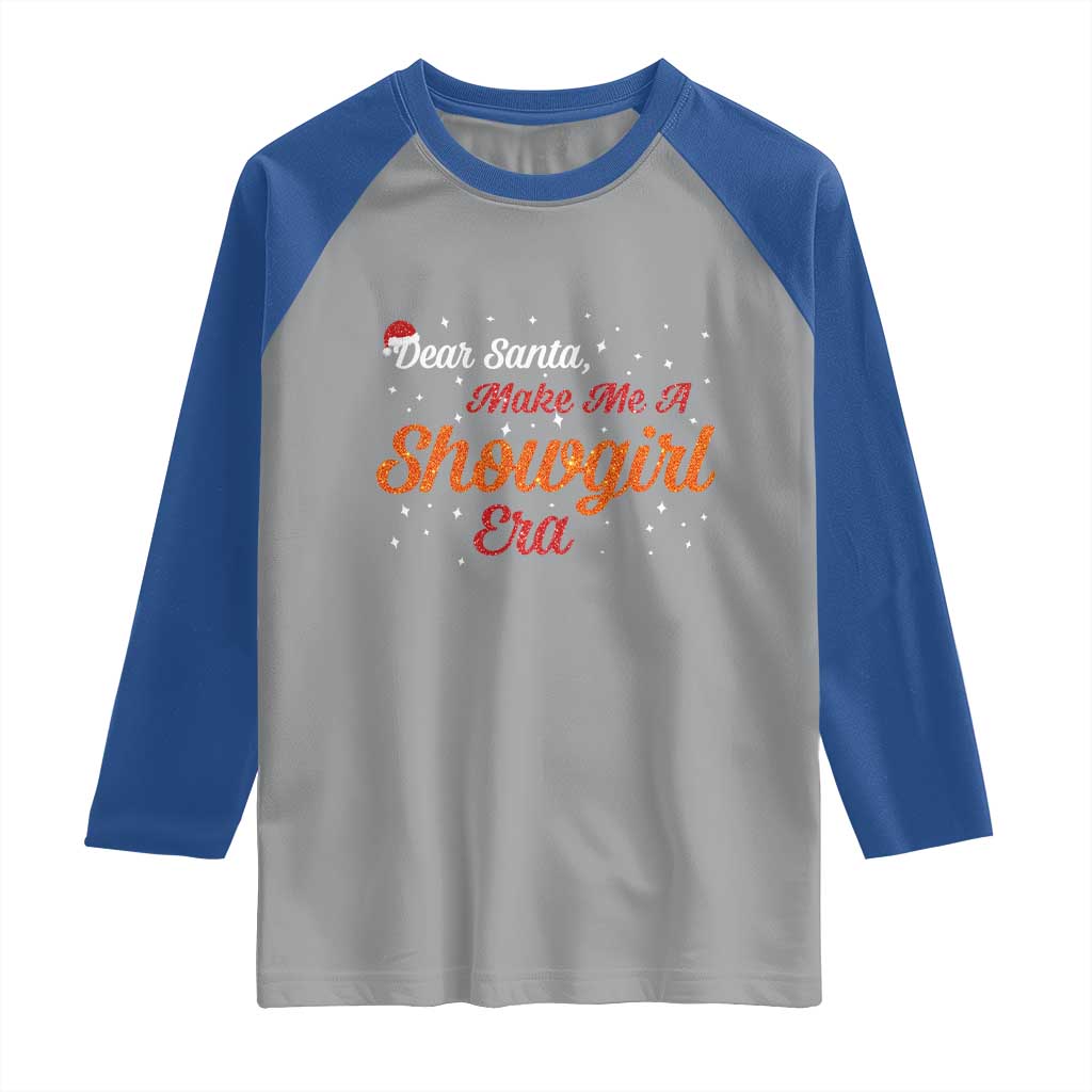 Santa Girls Christmas Raglan Shirt Funny Trendy Quote TS14 Sport Gray Royal Print Your Wear