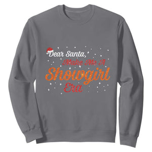 Santa Girls Christmas Sweatshirt Funny Trendy Quote TS14 Charcoal Print Your Wear