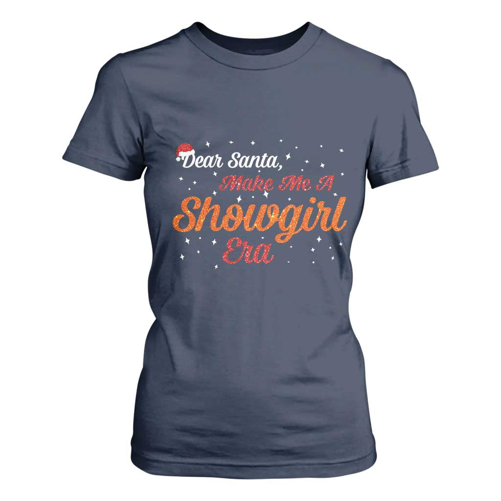 Santa Girls Christmas T Shirt For Women Funny Trendy Quote TS14 Navy Print Your Wear