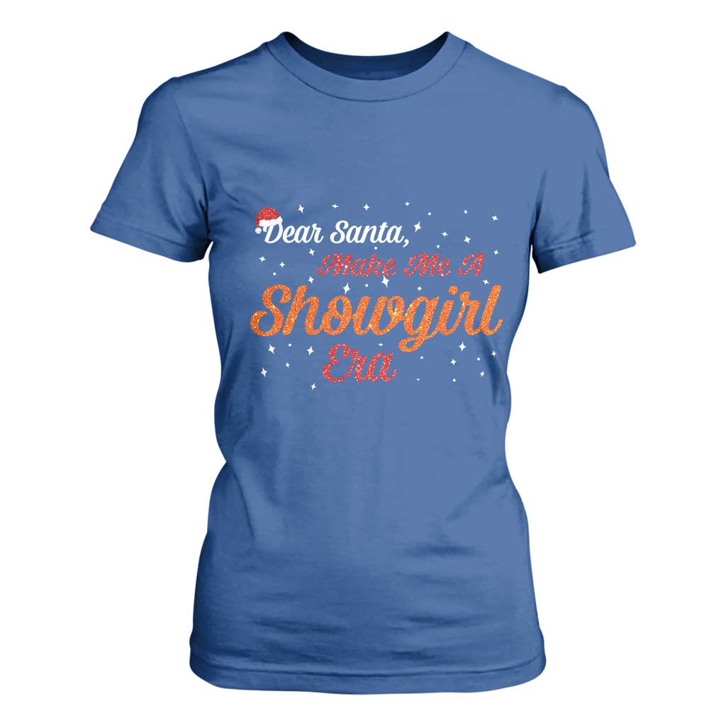 Santa Girls Christmas T Shirt For Women Funny Trendy Quote TS14 Royal Blue Print Your Wear