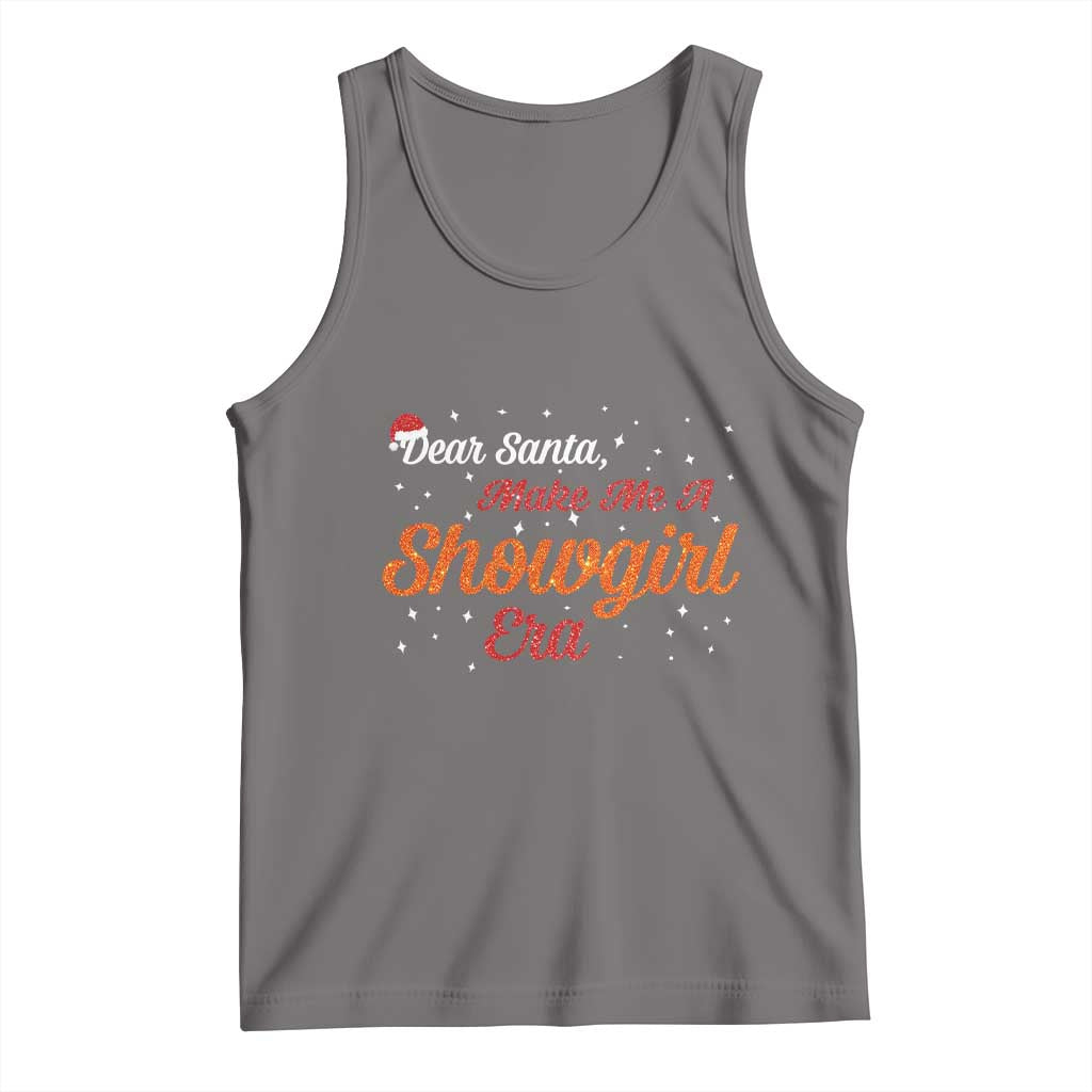 Santa Girls Christmas Tank Top Funny Trendy Quote TS14 Deep Heather Print Your Wear