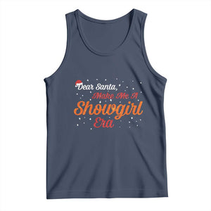 Santa Girls Christmas Tank Top Funny Trendy Quote TS14 Navy Print Your Wear
