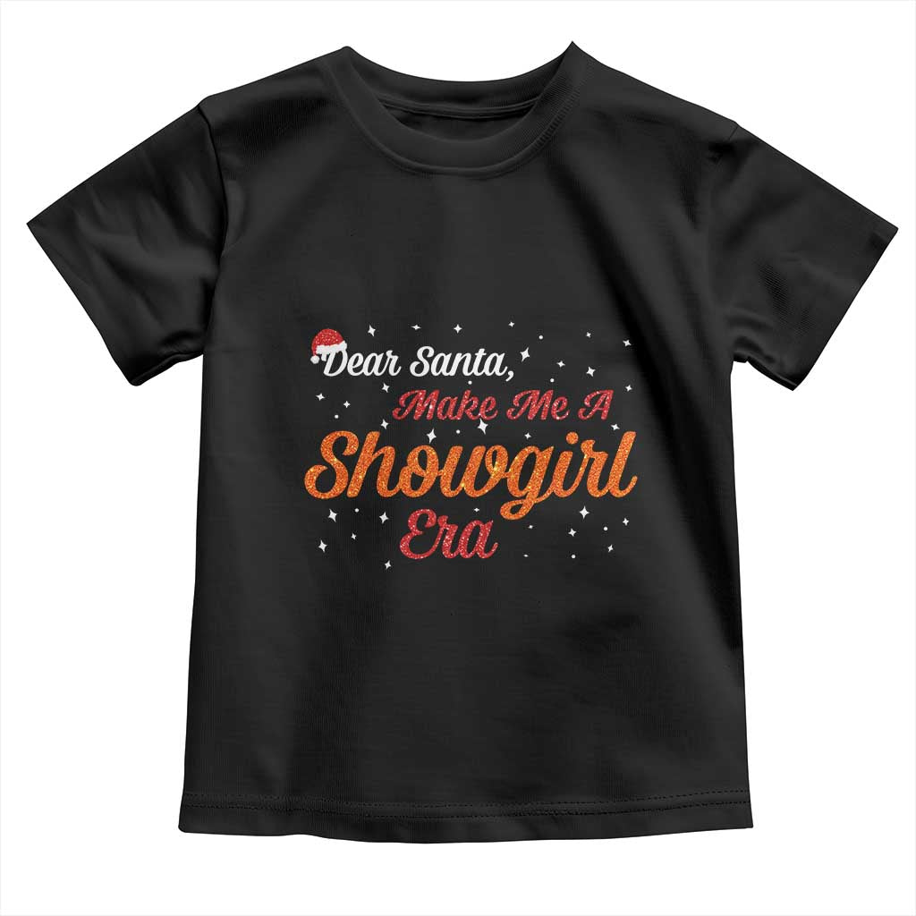 Santa Girls Christmas Toddler T Shirt Funny Trendy Quote TS14 Black Print Your Wear