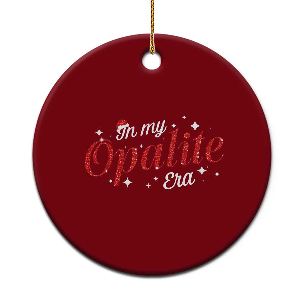 Santa Opalite Christmas Ceramic Ornament TS14 1pc Red Print Your Wear
