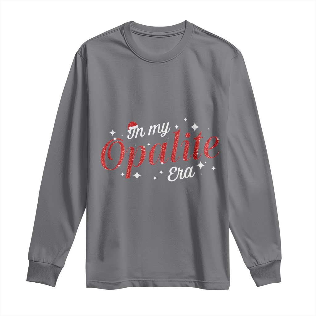 Santa Opalite Christmas Long Sleeve Shirt TS14 Charcoal Print Your Wear