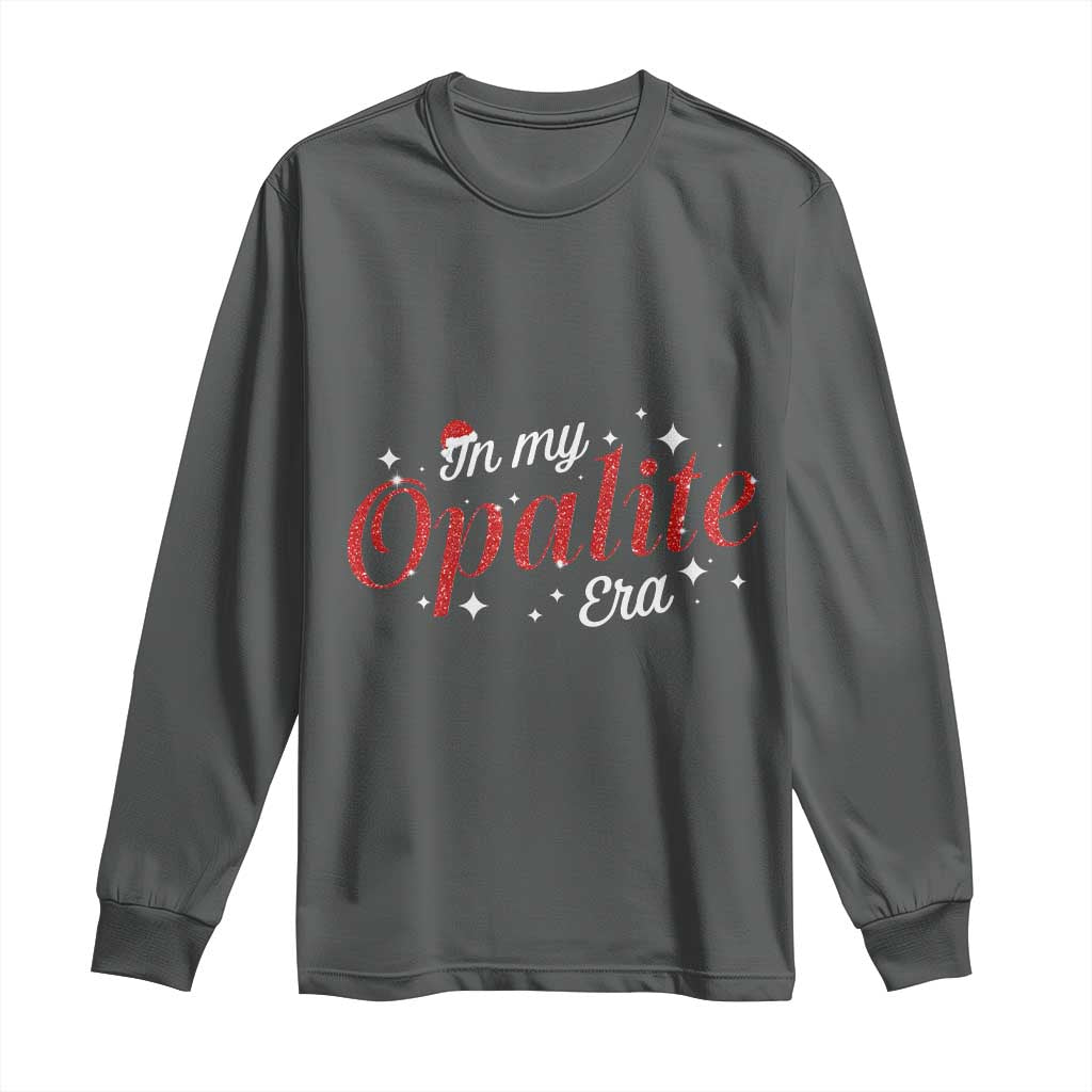 Santa Opalite Christmas Long Sleeve Shirt TS14 Dark Heather Print Your Wear
