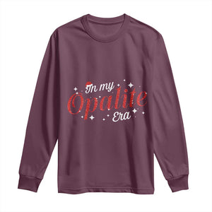 Santa Opalite Christmas Long Sleeve Shirt TS14 Maroon Print Your Wear