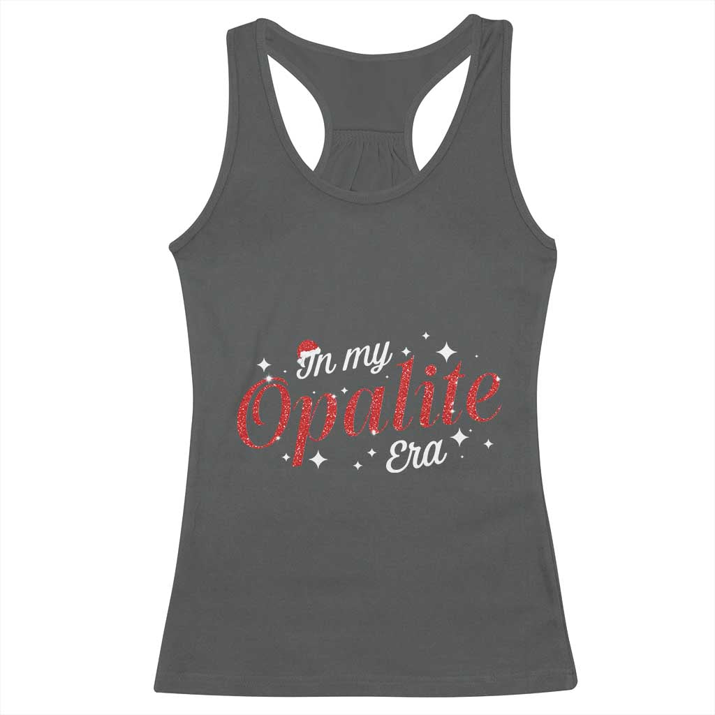 Santa Opalite Christmas Racerback Tank Top TS14 Dark Heather Print Your Wear