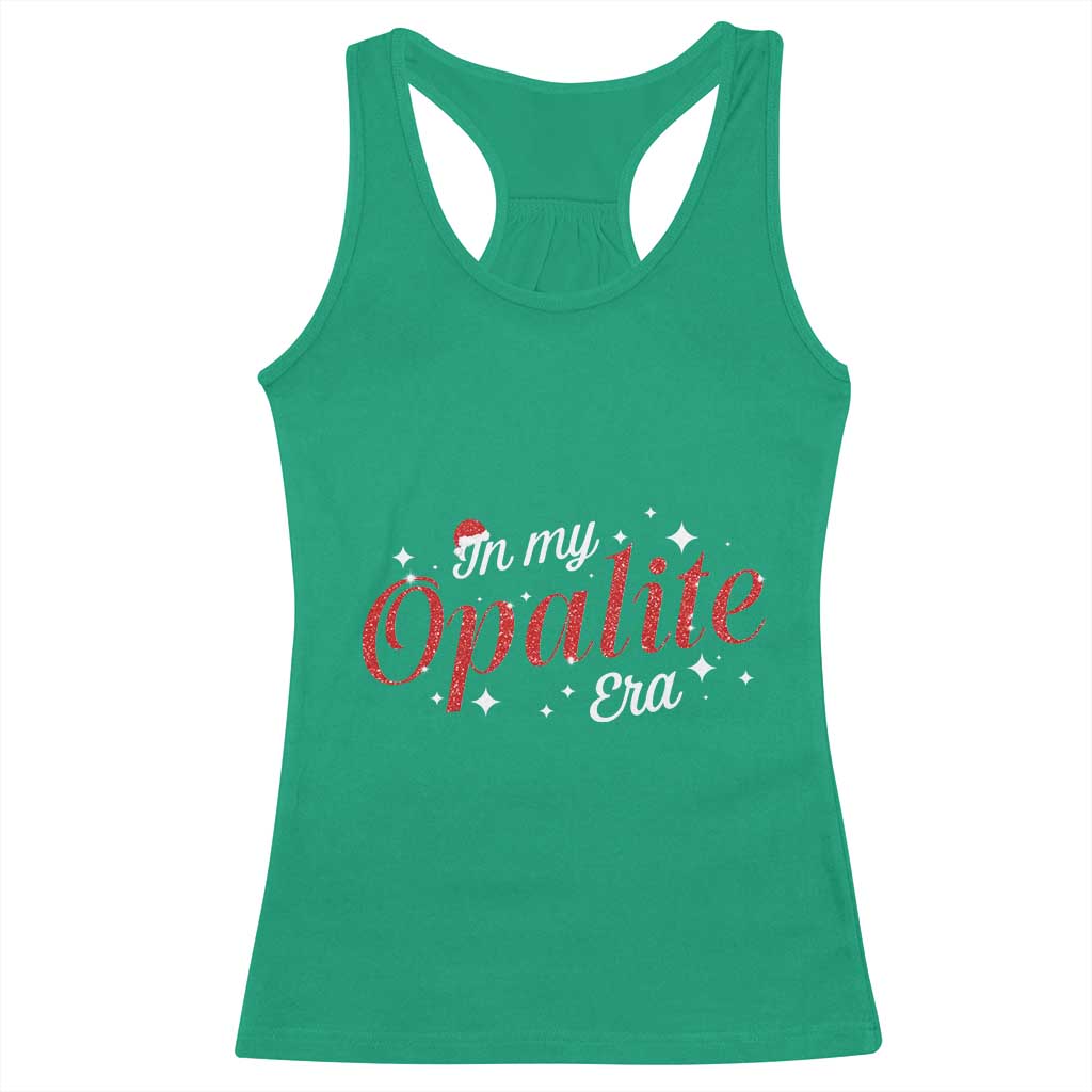 Santa Opalite Christmas Racerback Tank Top TS14 Irish Green Print Your Wear