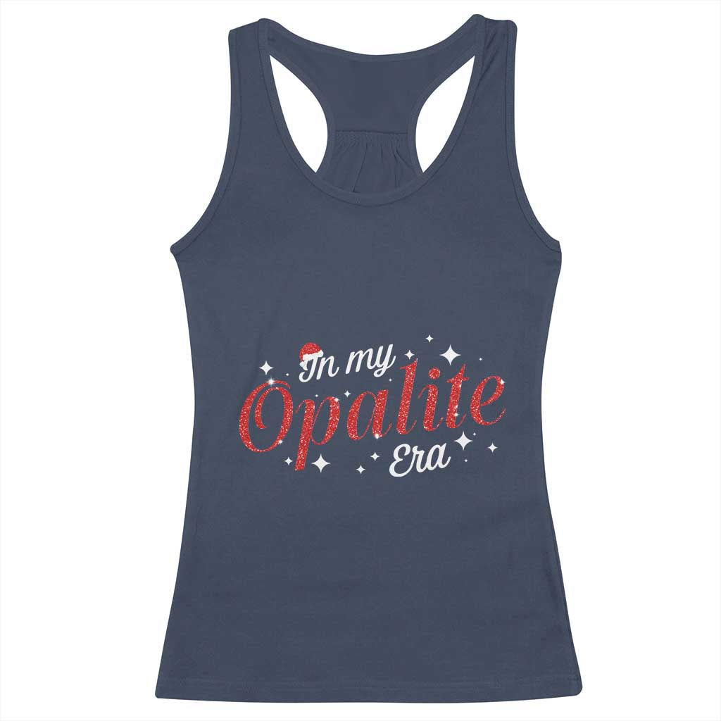 Santa Opalite Christmas Racerback Tank Top TS14 Navy Print Your Wear