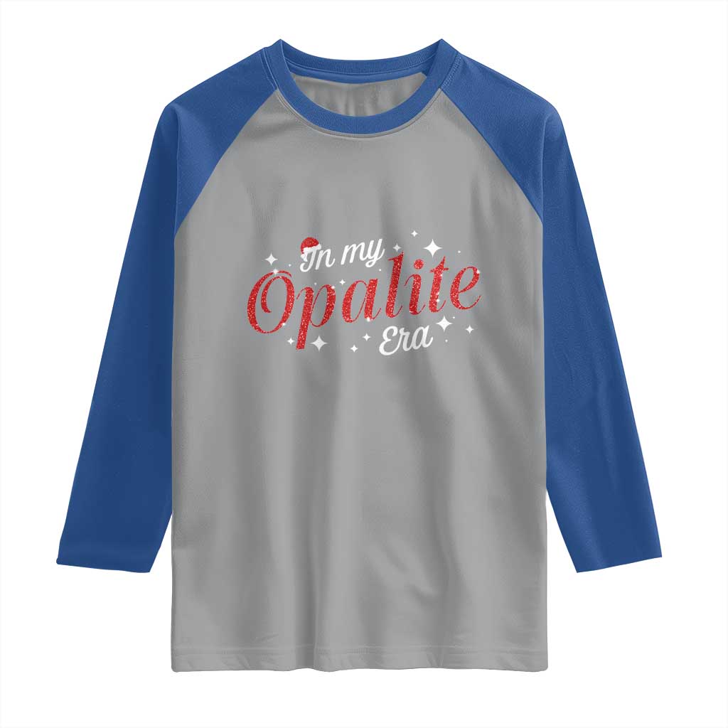 Santa Opalite Christmas Raglan Shirt TS14 Sport Gray Royal Print Your Wear