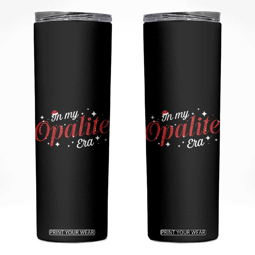 Santa Opalite Christmas Skinny Tumbler TS14 Black Print Your Wear