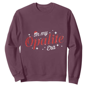 Santa Opalite Christmas Sweatshirt TS14 Maroon Print Your Wear