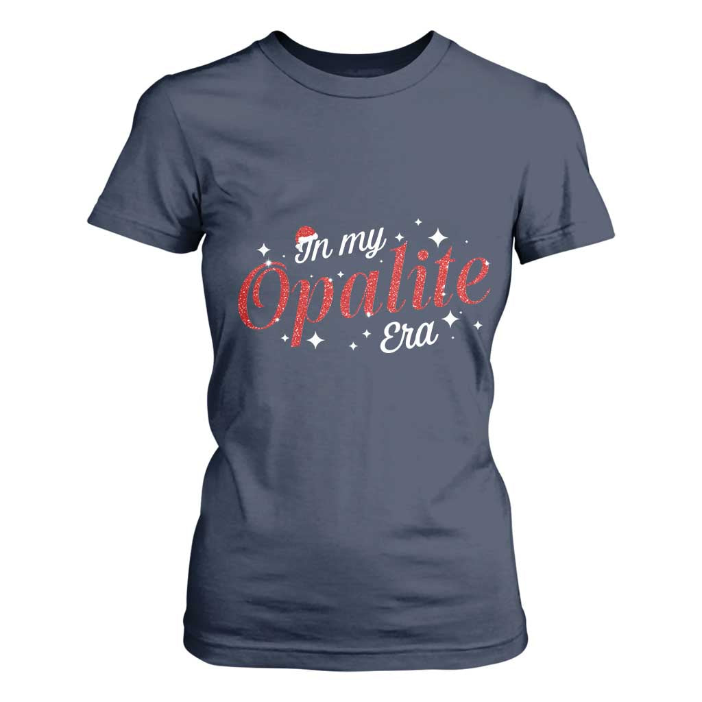 Santa Opalite Christmas T Shirt For Women TS14 Navy Print Your Wear