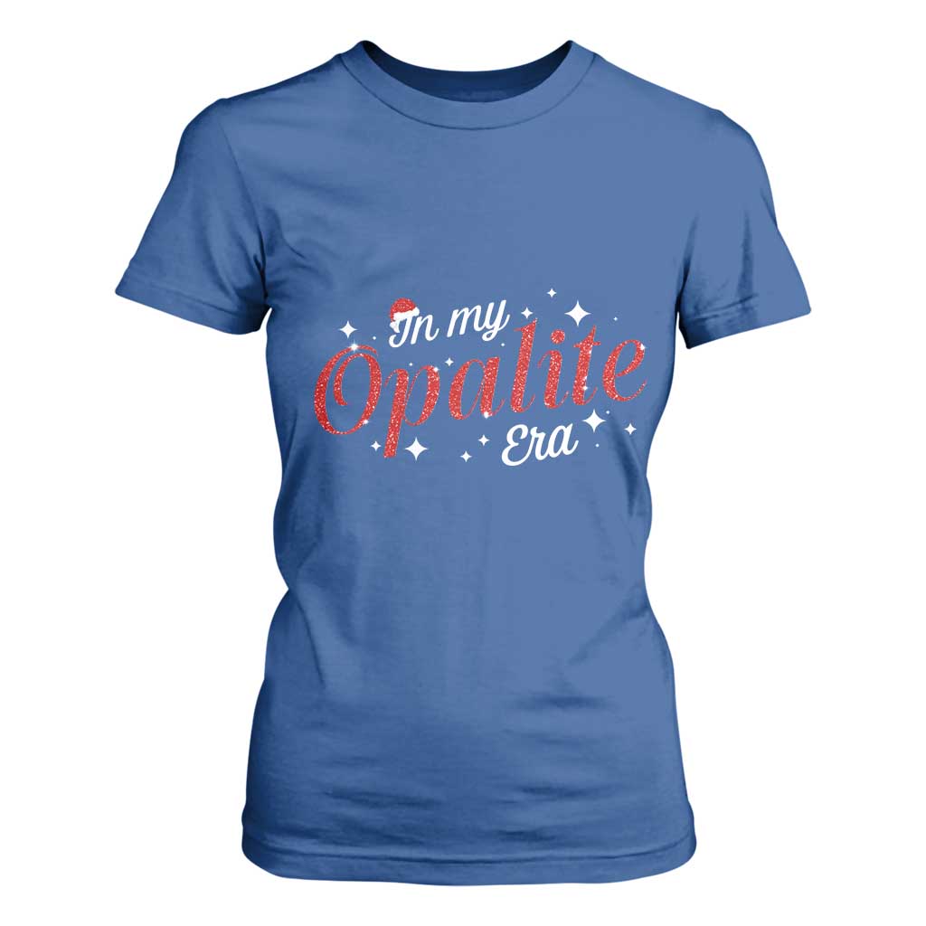 Santa Opalite Christmas T Shirt For Women TS14 Royal Blue Print Your Wear