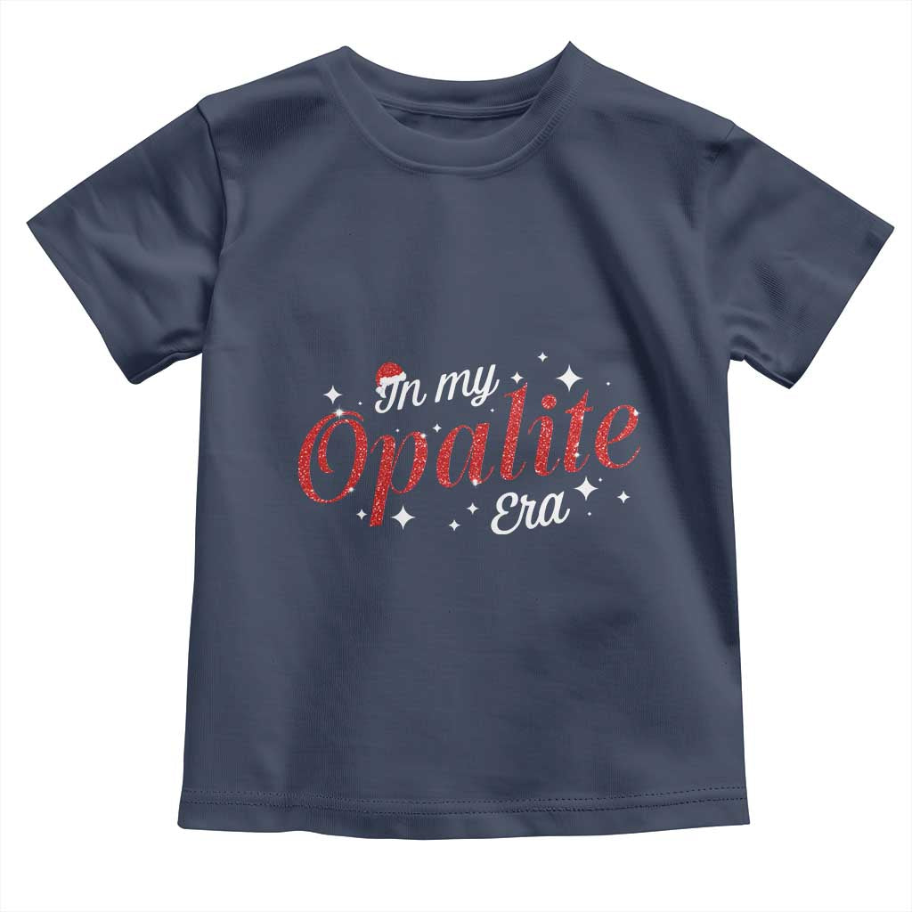 Santa Opalite Christmas Toddler T Shirt TS14 Navy Print Your Wear