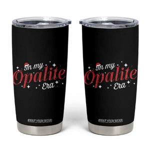 Santa Opalite Christmas Tumbler Cup TS14 Black Print Your Wear