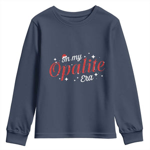 Santa Opalite Christmas Youth Sweatshirt TS14 Navy Print Your Wear