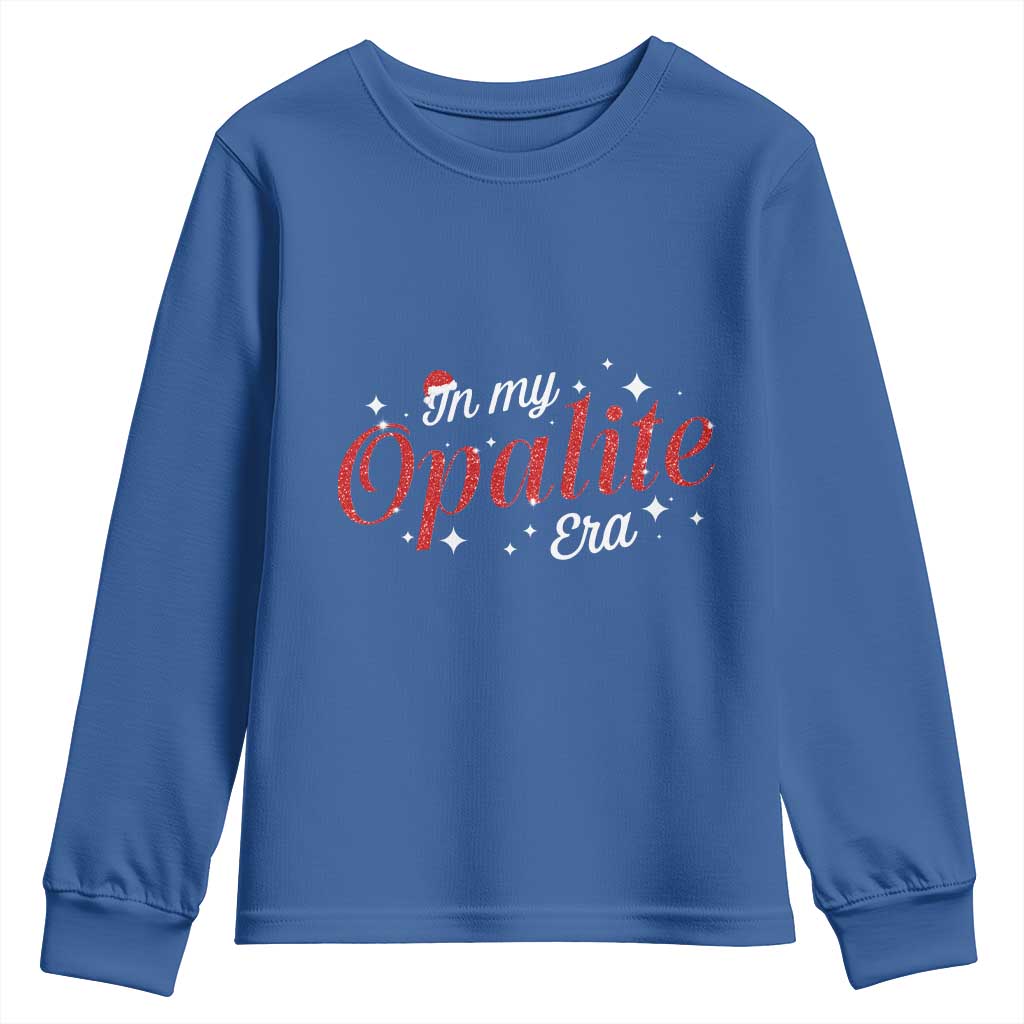 Santa Opalite Christmas Youth Sweatshirt TS14 Royal Blue Print Your Wear