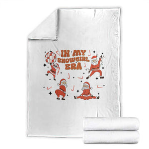 Funny Santa Girl Christmas Throw Blanket TS14 White Print Your Wear