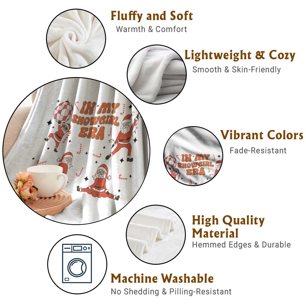 Funny Santa Girl Christmas Throw Blanket TS14 Print Your Wear