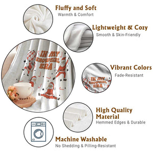 Funny Santa Girl Christmas Throw Blanket TS14 Print Your Wear