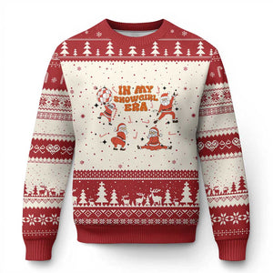Funny Santa Girl Xmas Ugly Christmas Sweater TS14 Beige Red Print Your Wear