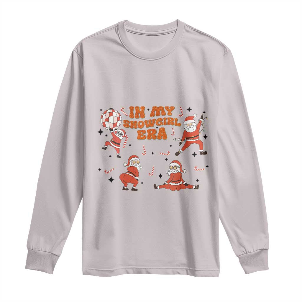 Funny Santa Girl Christmas Long Sleeve Shirt TS14 Ice Gray Print Your Wear