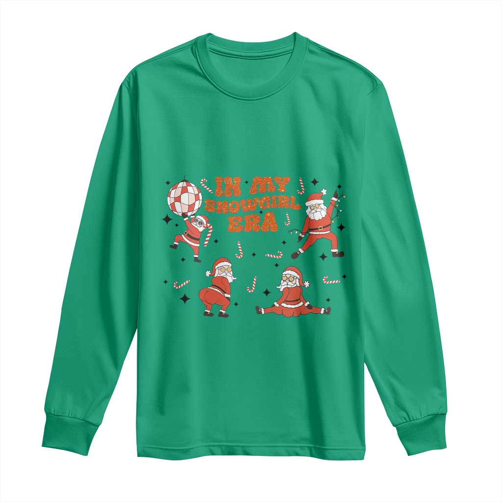 Funny Santa Girl Christmas Long Sleeve Shirt TS14 Irish Green Print Your Wear