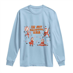 Funny Santa Girl Christmas Long Sleeve Shirt TS14 Light Blue Print Your Wear