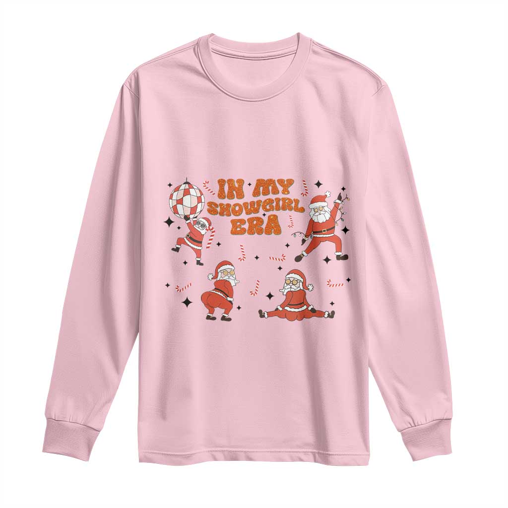 Funny Santa Girl Christmas Long Sleeve Shirt TS14 Light Pink Print Your Wear