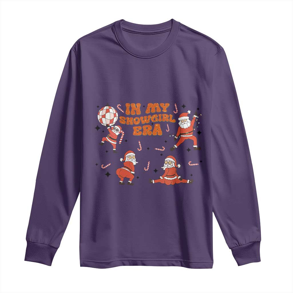 Funny Santa Girl Christmas Long Sleeve Shirt TS14 Purple Print Your Wear