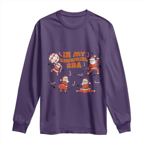 Funny Santa Girl Christmas Long Sleeve Shirt TS14 Purple Print Your Wear