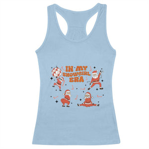 Funny Santa Girl Christmas Racerback Tank Top TS14 Light Blue Print Your Wear