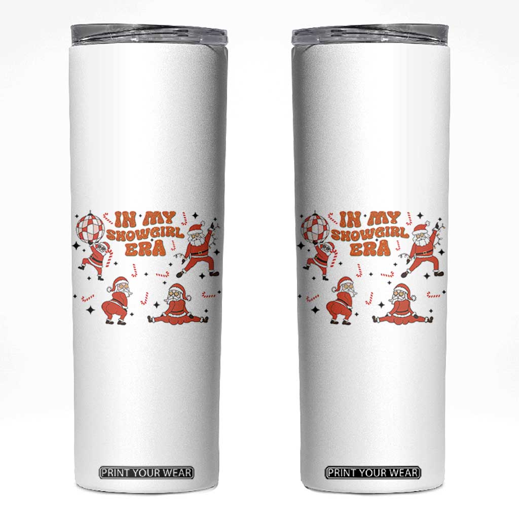 Funny Santa Girl Christmas Skinny Tumbler TS14 White Print Your Wear