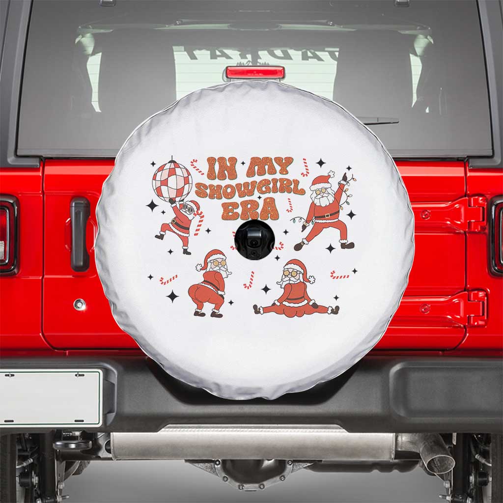Funny Santa Girl Christmas Spare Tire Cover TS14 White Print Your Wear