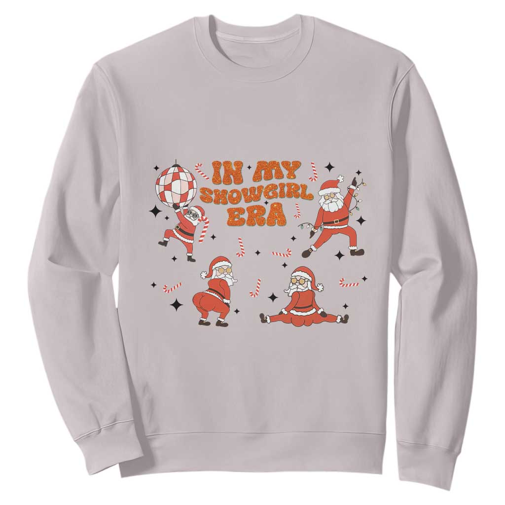 Funny Santa Girl Christmas Sweatshirt TS14 Ice Gray Print Your Wear