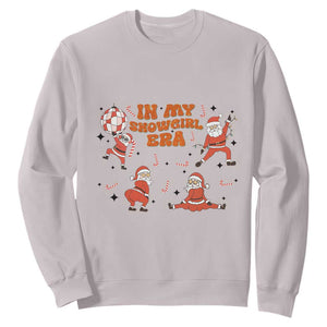 Funny Santa Girl Christmas Sweatshirt TS14 Ice Gray Print Your Wear