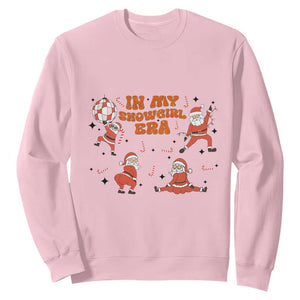 Funny Santa Girl Christmas Sweatshirt TS14 Light Pink Print Your Wear