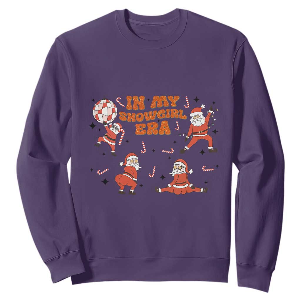 Funny Santa Girl Christmas Sweatshirt TS14 Purple Print Your Wear